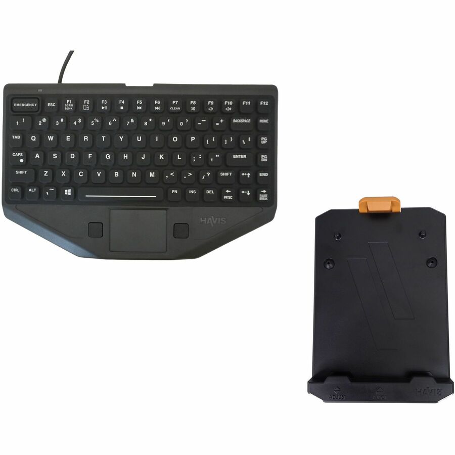PACKAGE RUGGED KEYBOARD WITH MOUNT (INCLUDES EMERGENCY KEY)