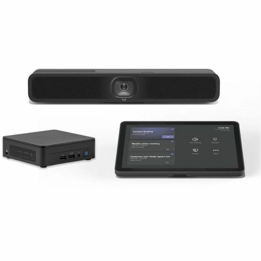 LOGITECH SMALL ROOM WITH TAP + MEETUP 2 + ASUS NUC FOR MICROSOFT TEAMS ROOMS