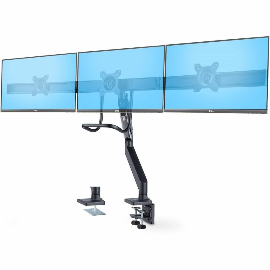 CROSSBAR TRIPLE MONITOR DESK MOUNT FOR UP TO THREE 27IN SCREENS, VESA 75X75/100X