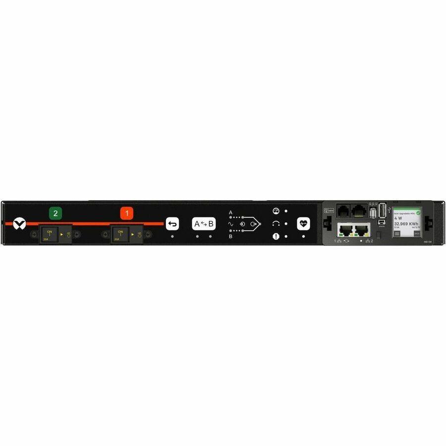 RPDU, RACK TRANSFER SWITCH SWITCHED UNIT LEVEL MONITORING, 30A, 208V, 4.9KW, HOR