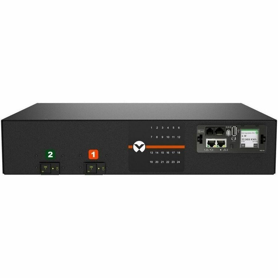 RPDU, SWITCHED OUTLET LEVEL MONITORING EC, 30A, 208V, 4.9KW, HORIZONTAL, (24) CO