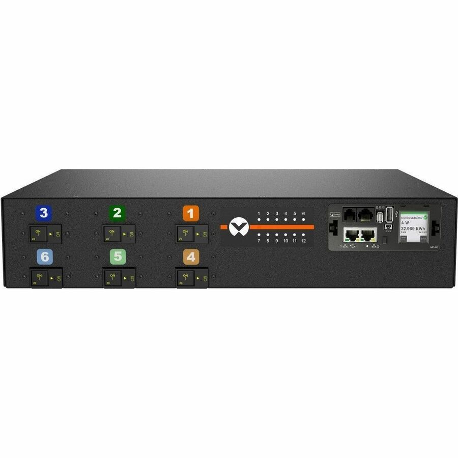RPDU, SWITCHED UNIT LEVEL MONITORING EC, 60A, 208V DELTA, 17.2KW, HORIZONTAL, (1