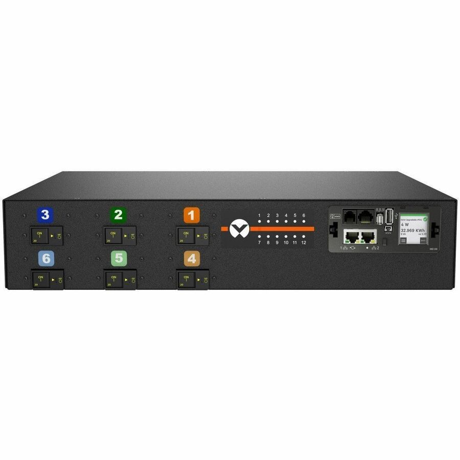 RPDU, SWITCHED UNIT LEVEL MONITORING EC, 60A, 208V DELTA, 17.2KW, HORIZONTAL, (1