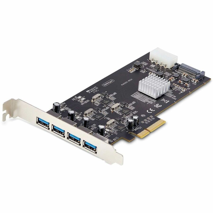 4 Port USB A PCIe Card 5Gbps