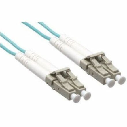 LC/LC MULTIMODE DUPLEX OM4 50/125 FIBER OPTIC CABLE 1.5M TAA COMPLIANT