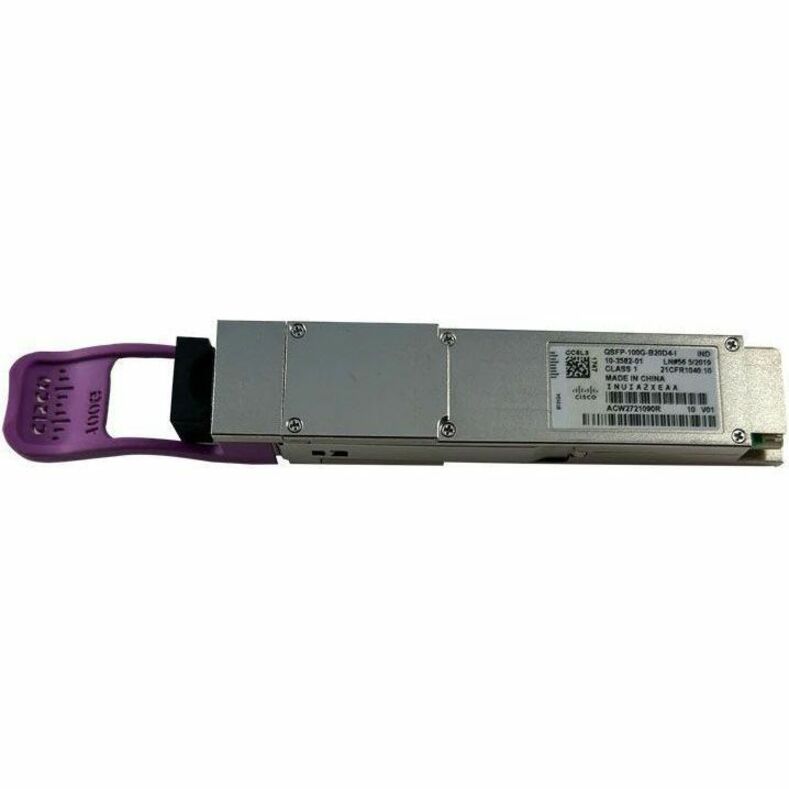 100GBASE QSFP TRANSCEIVER, BD 20KM DOWNSTREAM LC SIMPLEX SMF