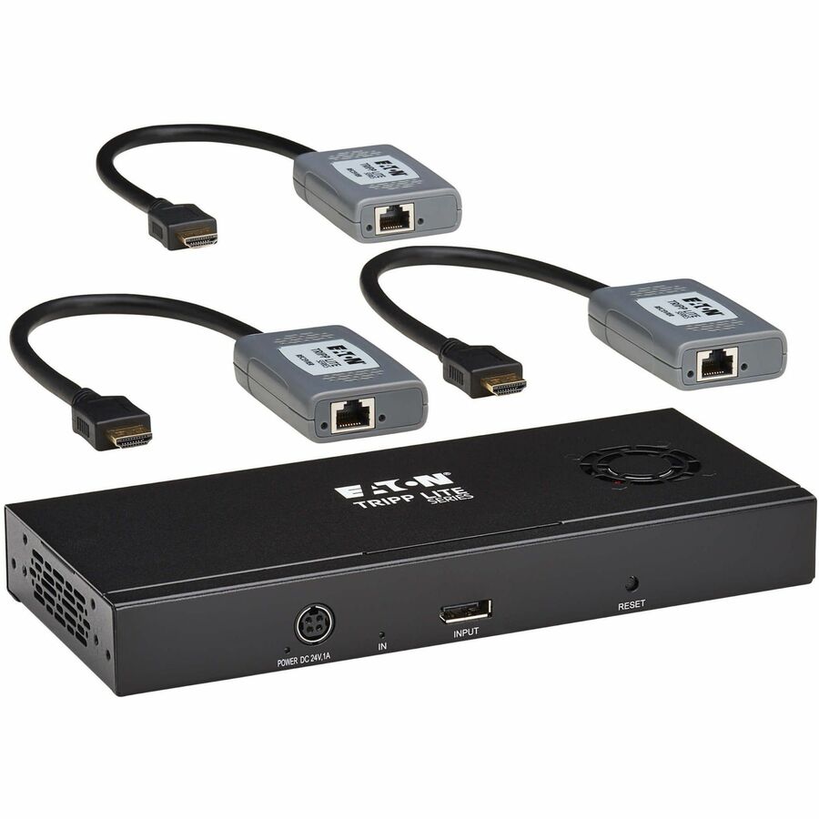 EATON TRIPP LITE SERIES 3-PORT DISPLAYPORT TO HDMI SPLITTER/EXTENDER KIT OVER CA