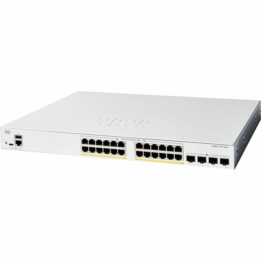 CATALYST 1200 24-PORT GE, FULL POE, 4X10GSFP+ REMANUFACTURED