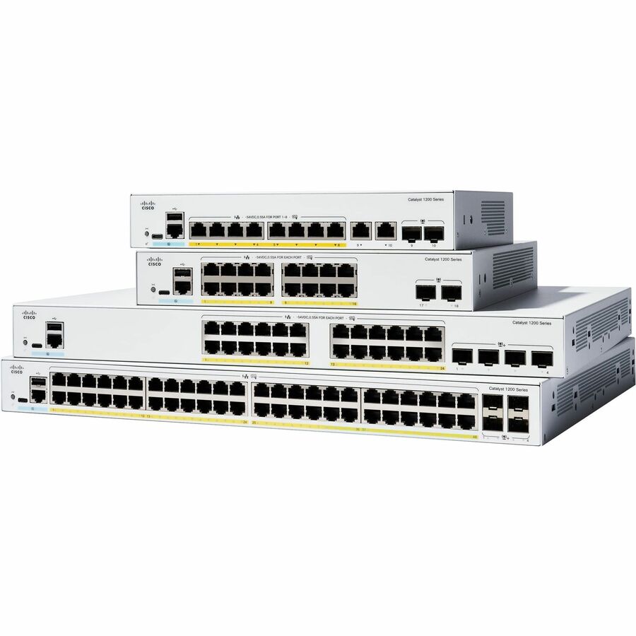 CATALYST 1200 8-PORT GE, POE, EXT PS2X1GCOMBO REMANUFACTURED