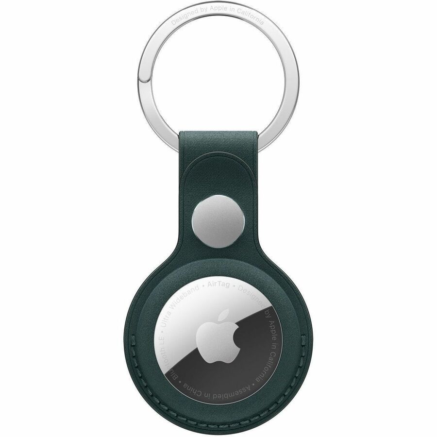 AIRTAG FINEWOVEN KEY RING - DARK GREEN