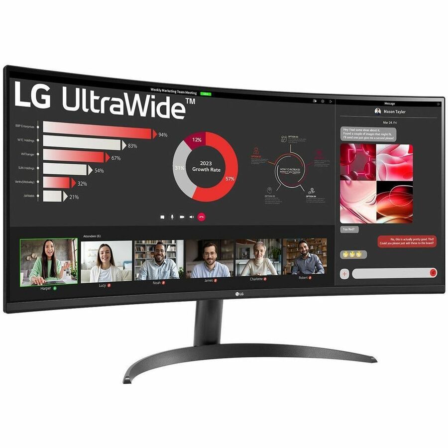 34IN 34WR50QK-B 3440X1440 VA ULTRAWIDE CURVED MONITOR HDR10