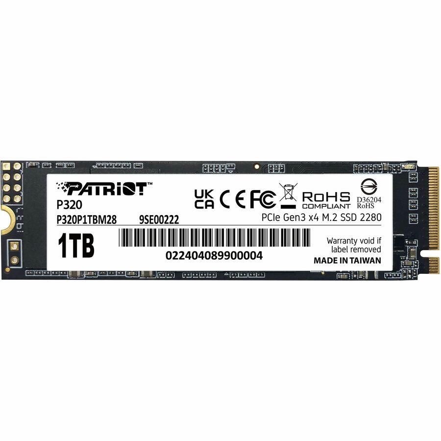 PATRIOT P320 1TB M.2 2280 PCIE GEN3 X4 SSD