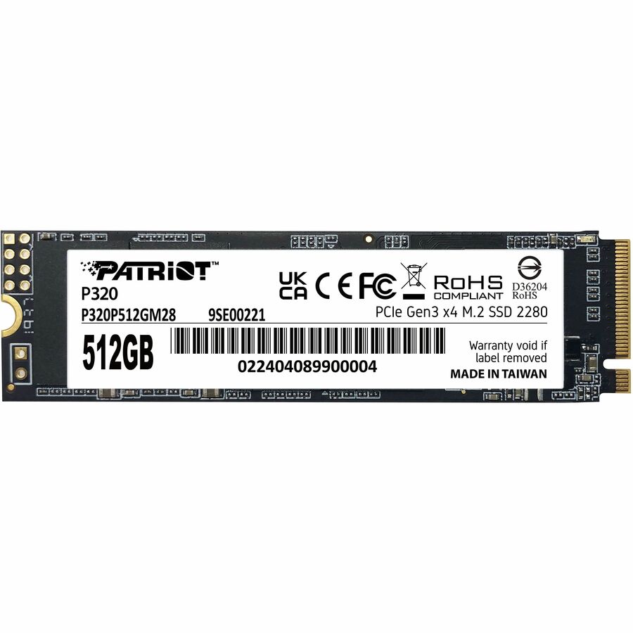 PATRIOT P320 512GB M.2 2280 PCIE GEN3 X4 SSD