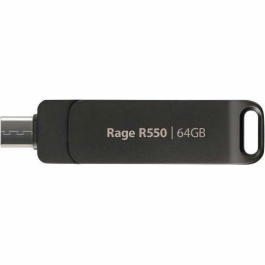 PATRIOT RAGE R550 64GB USB 3.2 GEN 1 SWING TYPE-A+C DARK SHADOW