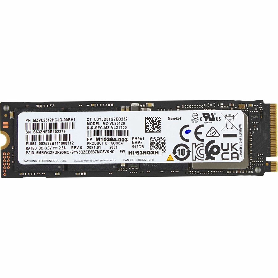 512GB PCIe NVMe SSD