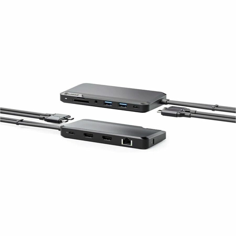Alogic Portable Dock for Mac - 10-in-1 with Dual Display 4k 60hz Support - Dark