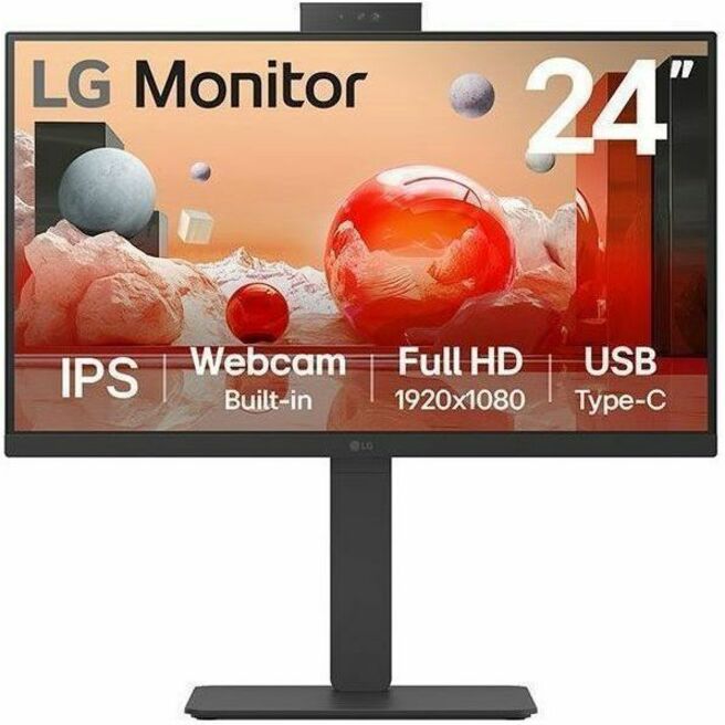 24 LG MONITOR, 1920X1080, 16:9 IPS, HDMI, DP, USB-C USB 3.0, DAISY CHAIN