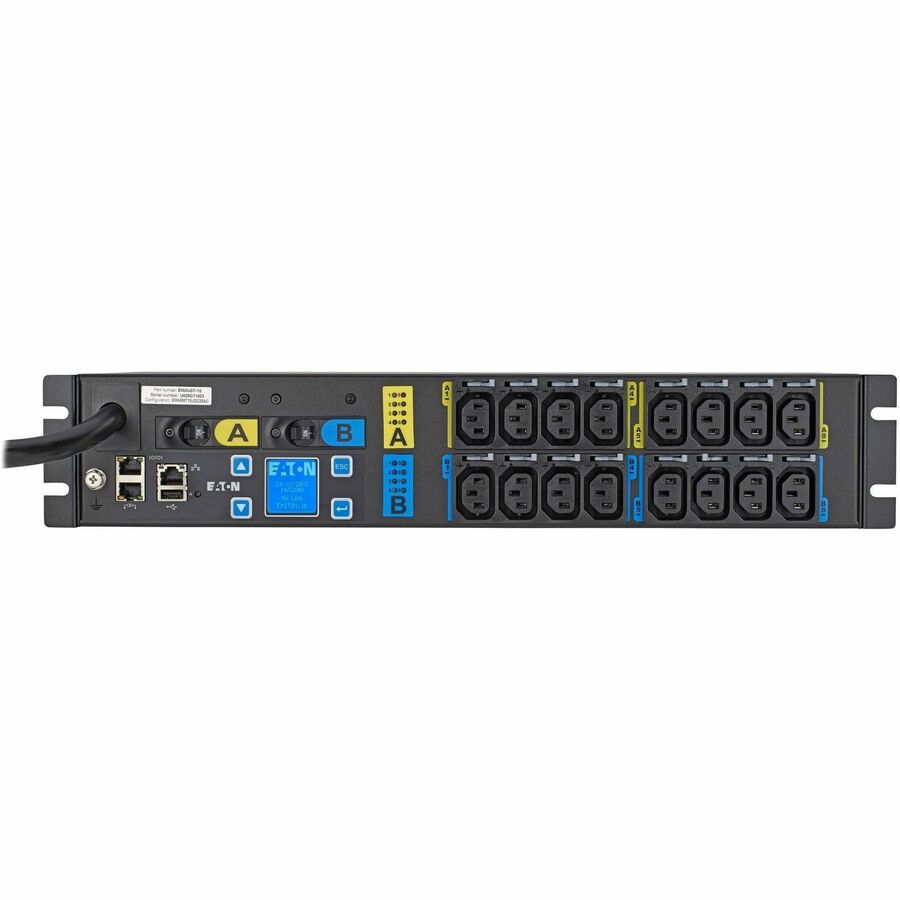 MANAGED RACK PDU, 2U, 3PH, L21-30P INPUT, 15FT CORD, 120/208V, 24A, OUTLETS: (24
