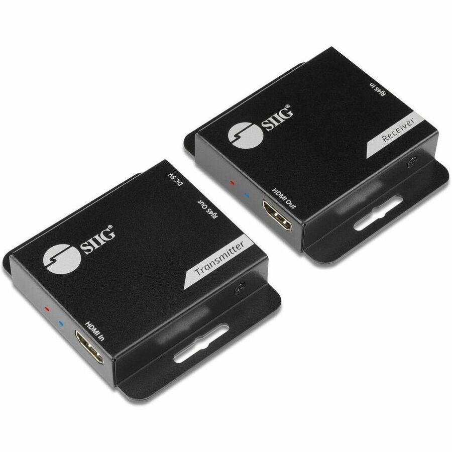 SIIG HDMI EXTENDER OVER CAT6 UP TO 197 FT (60M), 1080P@60HZ, POWER OVER CABLE (
