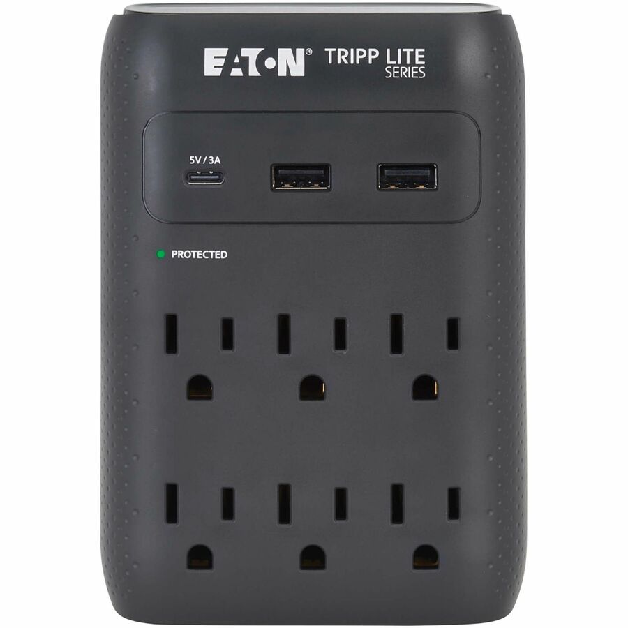 EATON TRIPP LITE SERIES PROTECT IT 6-OUTLET SURGE PROTECTOR - 5-15R OUTLETS, USB