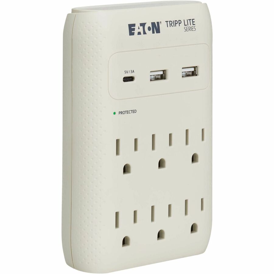 EATON TRIPP LITE SERIES PROTECT IT 6-OUTLET SURGE PROTECTOR - 5-15R OUTLETS, USB