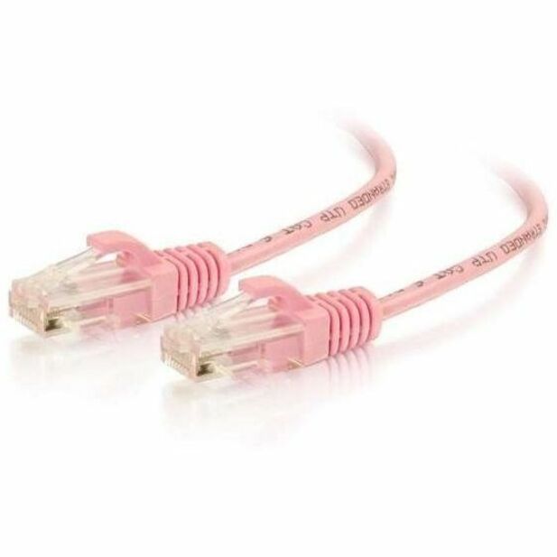 VS 8FT PNK SNAGLESS C6 28AWG UTP
