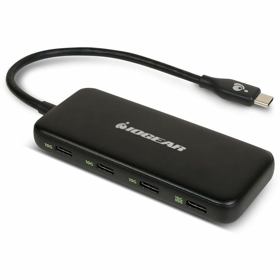 IOGEAR 4 PORT USB-C HUB, USB 3.2 GEN 2, 10GBPS, 100W POWER DELIVERY, HIGH SPEED