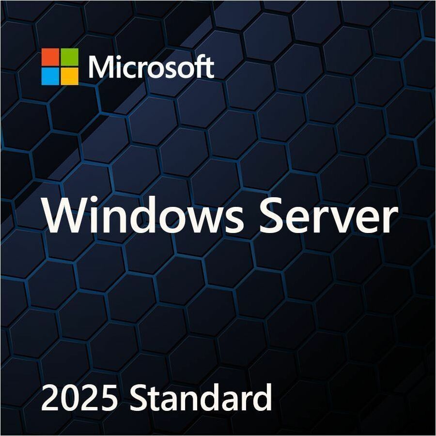 WINDOWS SVR STD 2025 64BIT ENGLISH 1PK DSP OEI DVD 16 CORE