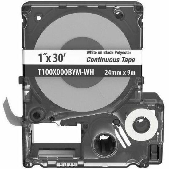 MP CASSETTE POLYESTER 1X30 WHT-BLK PK 5