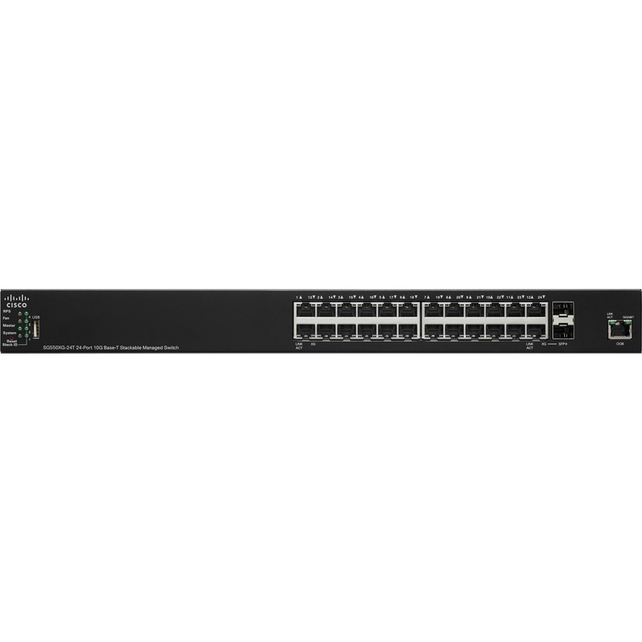 SG550XG-24T 24-PRT10GBASE-T STACKABLE MNGD SW REMANUFACTURED