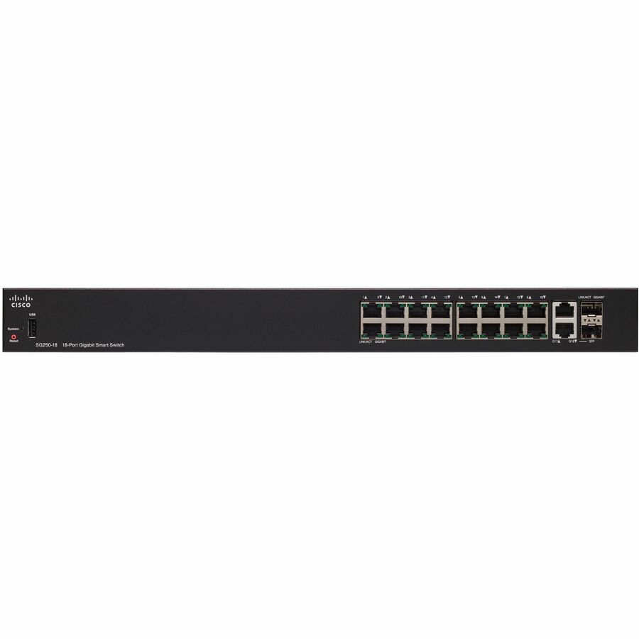 CISCO SG250-18 18-PORT GIGABIT SMART SWITCH REMANUFACTURED