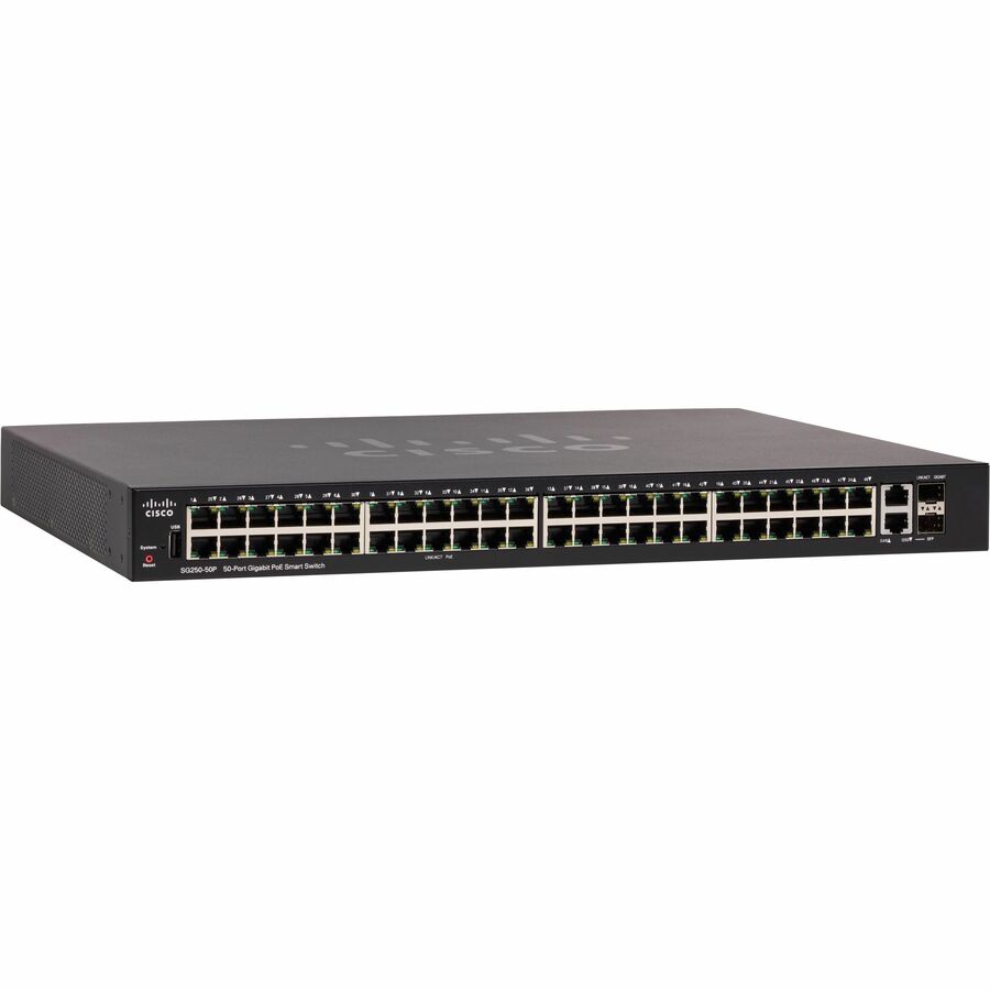 CISCO SG250-50 50-PORT GIGABIT SMART SWITCH REMANUFACTURED