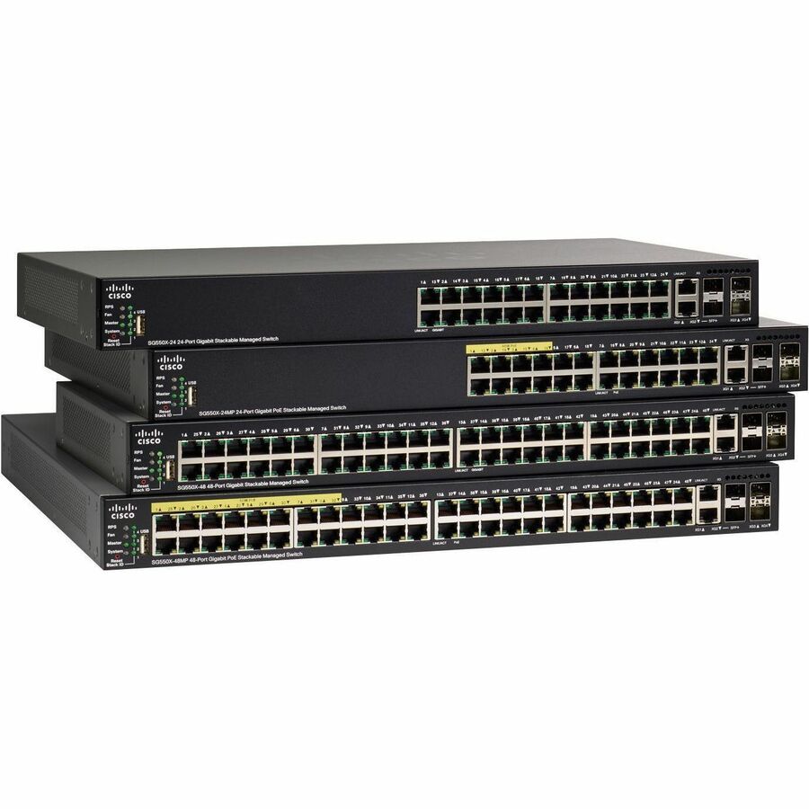 CISCOSG550X-48P48-PRT GIGABITPOESTACKABLE SW REMANUFACTURED