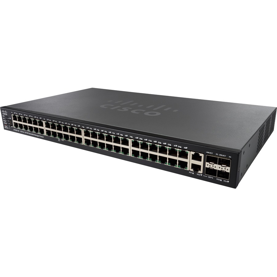 CISCO SF550X-48 48-PORT 10/100 STACKABLE SW REMANUFACTURED