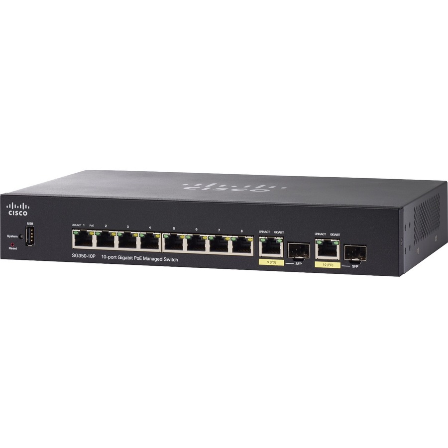 CISCOSG350-10P10-PRTGIGABITPOEMNGDSWITCH REMANUFACTURED