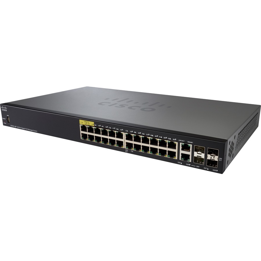 CISCO SG350-28P 28-PORTGIGABITPOEMANAGEDSWITCHREMANUFACTURED