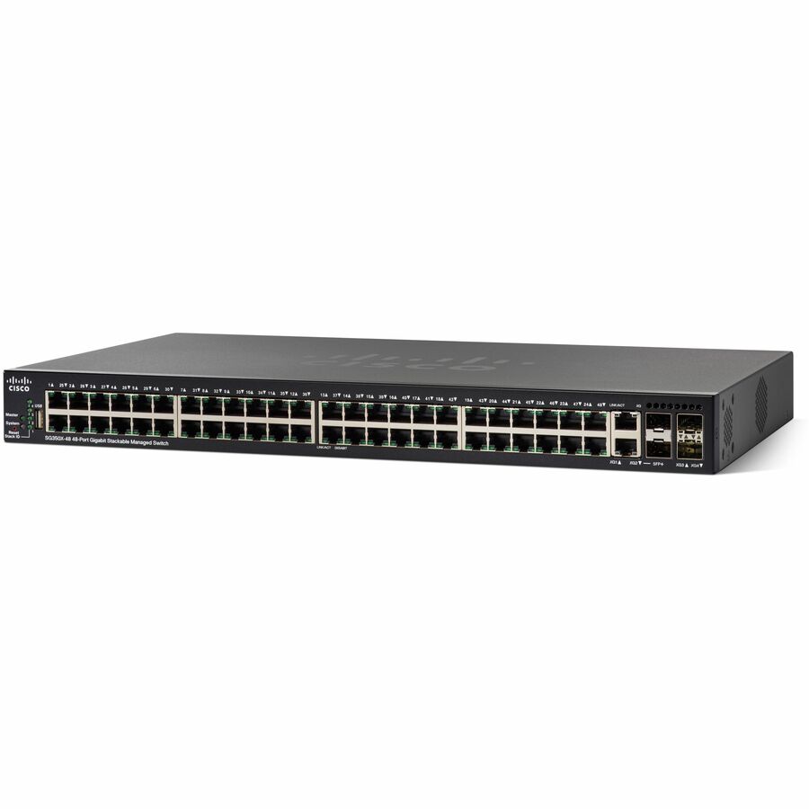 CISCOSG350X48MP48PORTGIGABITPOESTACKABLESWITCHREMANUFACTURED