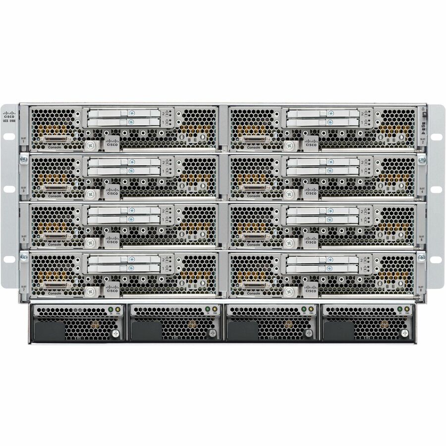 UCS5108BLADESERVRDC2CHASSIS/0 PSU/8FANS/0 FEX REMANUFACTURED