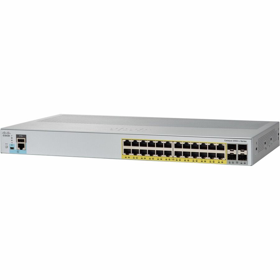 CATALYST2960L 24PORTGIGEWITHPOE4X1GSFPLANLITE REMANUFACTURED