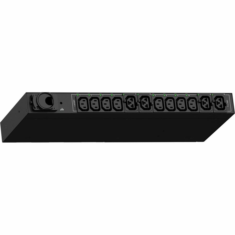 1PH, 208V, 30A (24A/PH RATED) ; 12 OUTLETS: 8X C13, 4 X HDOT CX, PLUG: NEMA L6-3