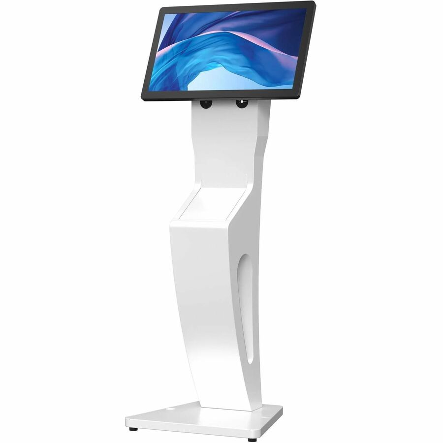 SLEEK FLOOR STAND WITH PRINTER SLOT FOR TOUCHSCREEN MONITORS AND OTHER DISPLAYS