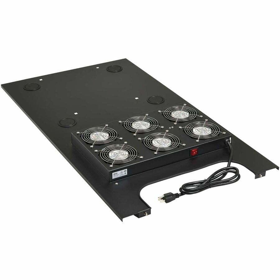 Eaton Tripp Lite Series Smartrack Roof-Mounted Fan Panel for Deep Rack Enclosure Cabinets - 6 120v Fans, 630 Cfm, 5-15p Plug