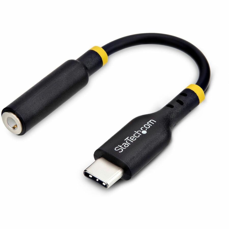 USB-C AUDIO ADAPTER TO 3.5MM TRRS HEADPHONE JACK - TYPE-C DONGLE