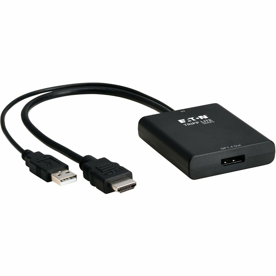 EATON TRIPP LITE SERIES 8K HDMI TO DISPLAYPORT ACTIVE CONVERTER M/F WITH USB POW