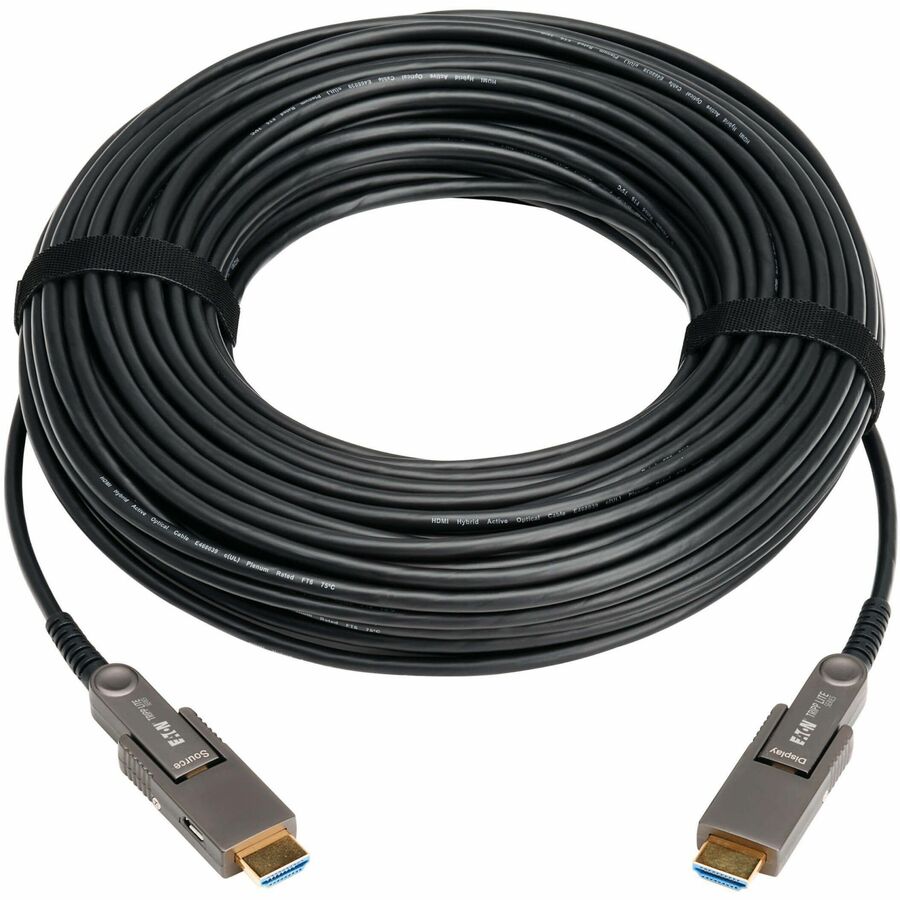 EATON TRIPP LITE SERIES 8K HDMI FIBER ACTIVE OPTICAL CABLE WITH DETACHABLE CONNE