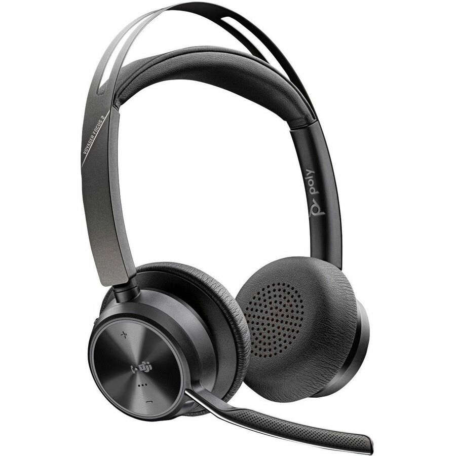 Poly Voyager Focus 2-M USB-C-C Headset USB-C/A Adapter Charging Stand