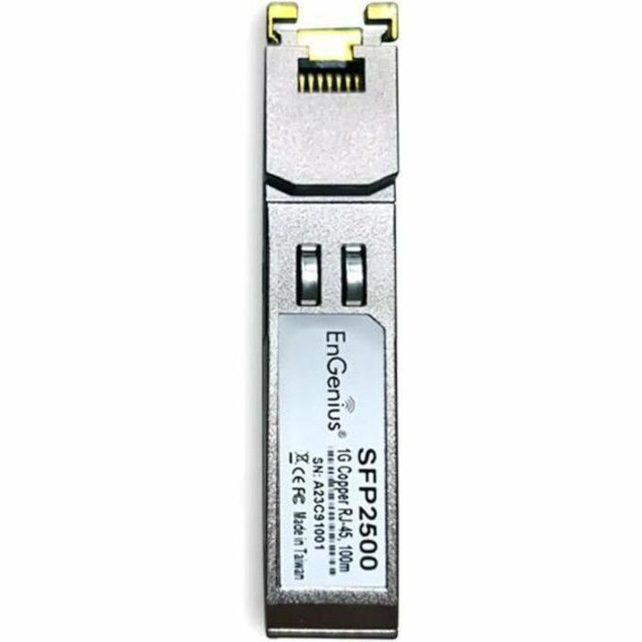 ENGENIUS SFP2500 IS A FIBER-TO-COPPER TRANSCEIVER THAT CONVERTS FIBER OPTIC SIGN