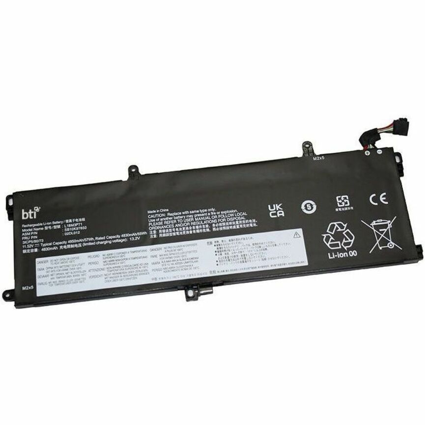 BTI 02DL011-BTI 3-CELL 11.52V LI-ION BATTERY FOR LENOVO THINKPAD P15S GEN 1, P15