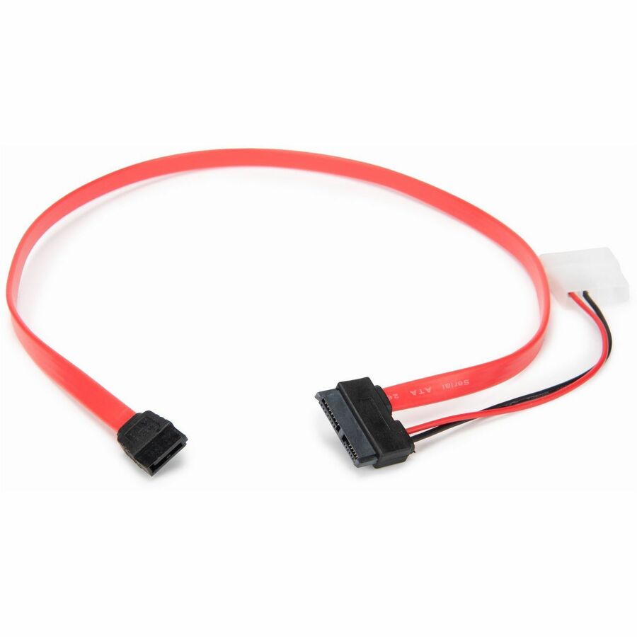 PREMIUM 20IN (51CM) SLIMLINE SATA TO SATA WITH LP4 POWER CABLE ADAPTER, SUPPORTS