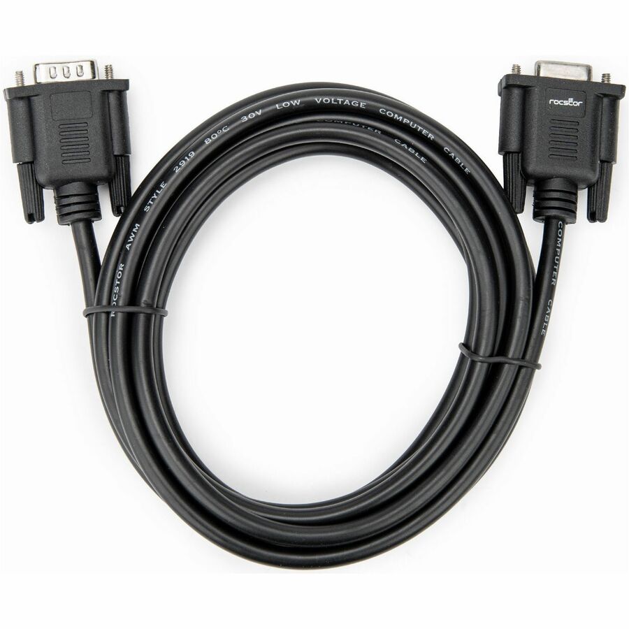 PREMIUM 10FT (3M) RS232 SERIAL NULL MODEM CABLE M/F, CROSSOVER SERIAL CABLE - 28